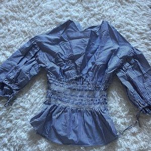 Mango Suit Line Blouse